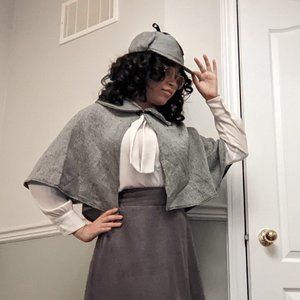 Detective Costume Cape and Hat Set